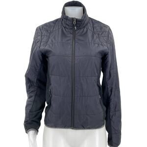 Spyder Navy Black Lightweight Puffer Athletic Winter Warm Mens Jacket S